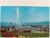 GENEVE LA STATUE DE LA BRISE ET LE JET D'EAU