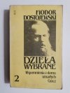 DZIEŁA WYBRANE TOM 2 WSPOMNIENIA Z DOMU UMARŁYCH, GRACZ - Fiodor Dostojewski 1987