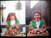 MUZEUM W RACIBORZU. DZIEWCZYNA W RACIBORSKIM STROJU LUDOWYM Z PISANKAMI FOT. STACHOW