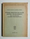WYBÓR TEKSTÓW DO NAUKI JĘZYKA ANGIELSKIEGO DLA STUDENTÓW STUDIÓW WIECZOROWYCH 