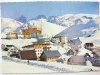 L'ALPE D'HUEZ (ISERE) ALT. 1850 VUE PARTIELLE DE LA STATION