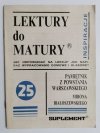 LEKTURY DO MATURY NR 25 PAMIĘTNIK Z POWSTANIA WARSZAWSKIEGO MIRONA BIAŁOSZEWSKIEGO 