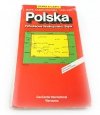 POLSKA. MAPA SAMOCHODOWA. POŁUDNIOWA WIELKOPOLSKA ŚLĄSK