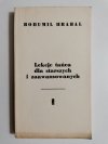 LEKCJE TAŃCA DLA STARSZYCH I ZAAWANSOWANYCH - Bohumil Hrabal 1967