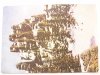 KARKONOSZE – Grupa skał 'Pielgrzymy wg fotografii barwnej E. Czaplińskiego A. Stelmacha