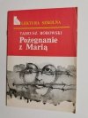 POŻEGNANIE Z MARIĄ - Tadeusz Borowski 1987