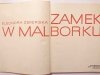 ZAMEK W MALBORKU - Eleonora Zbierska 1982