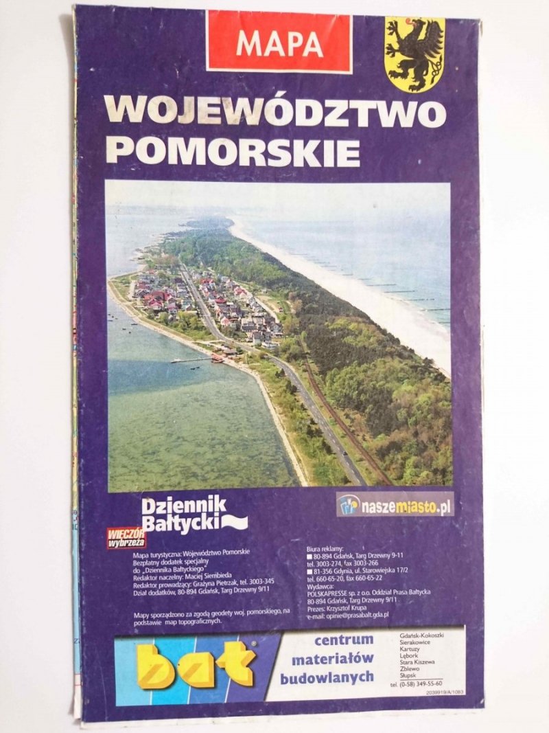MAPA. WOJEWÓDZTWO POMORSKIE 