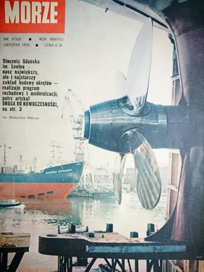 MORZE NR 11/552 ROK XXXII/LII LISTOPAD 1976
