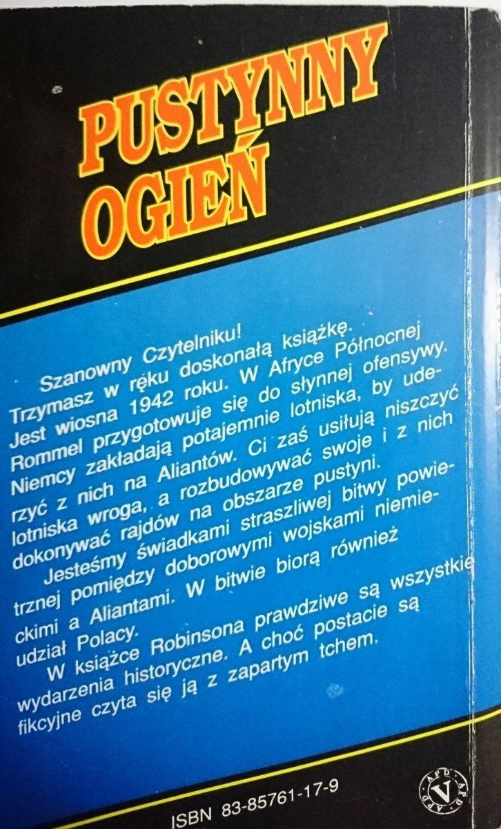 PUSTYNNY OGIEŃ - Derek Robinson 1993