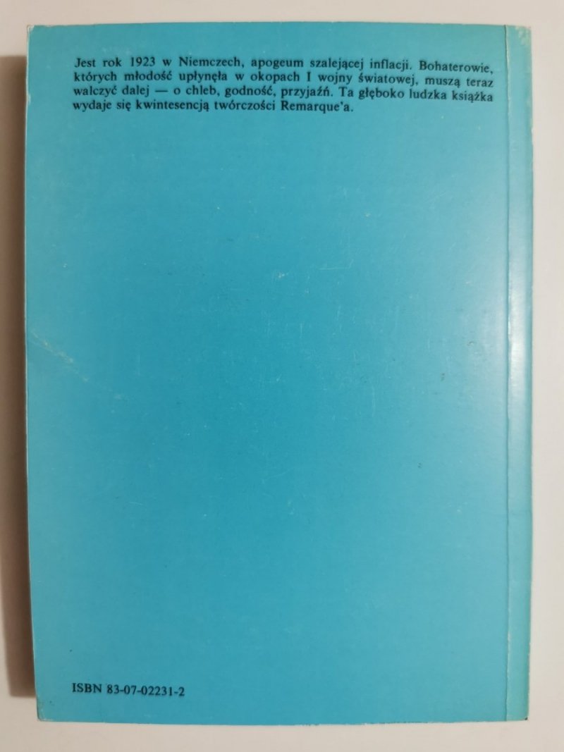 CZARNY OBELISK - Erich Maria Remarque 1991