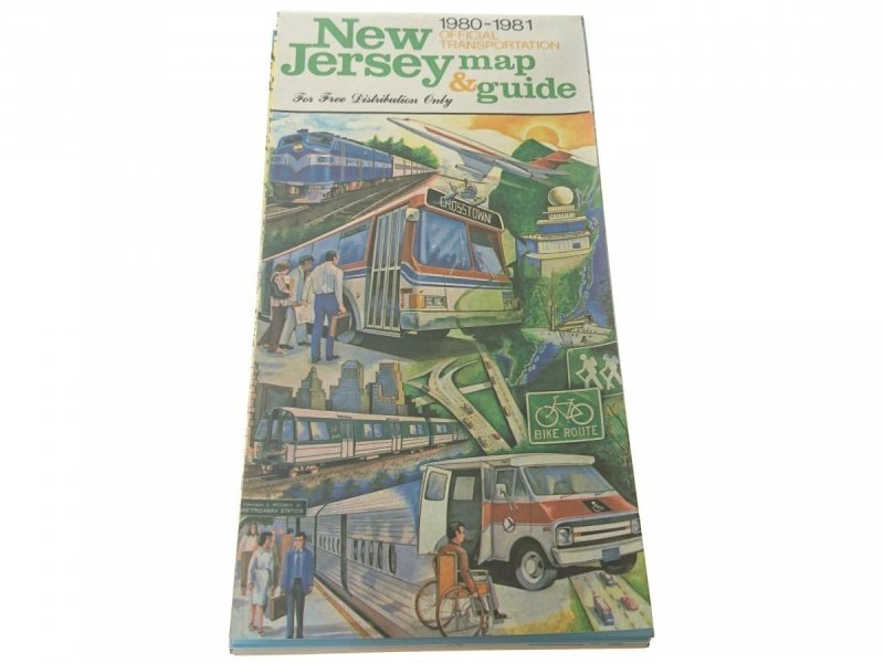 NEW JERSEY MAP AND GUIDE. OFFICIAL TRANSPORTATION