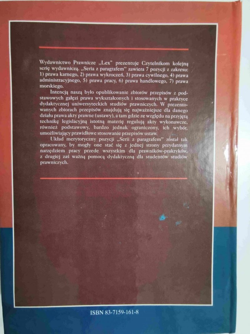 KODEKS KARNY. KODEKS POSTĘPOWANIA KARNEGO...USTAWA O OCHRONIE OBROTU GOSPODARCZEGO 1998