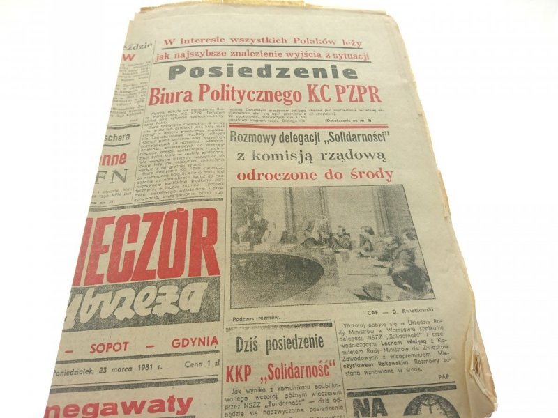 WIECZÓR WYBRZEŻA NR 57 (7472) 23 MARCA 1981 r.