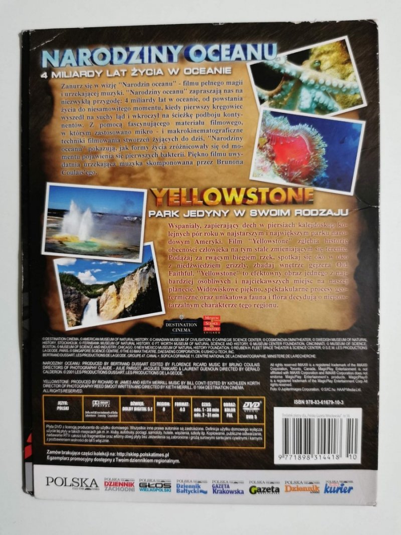 NARODZINY OCEANU YELLOWSTONE 