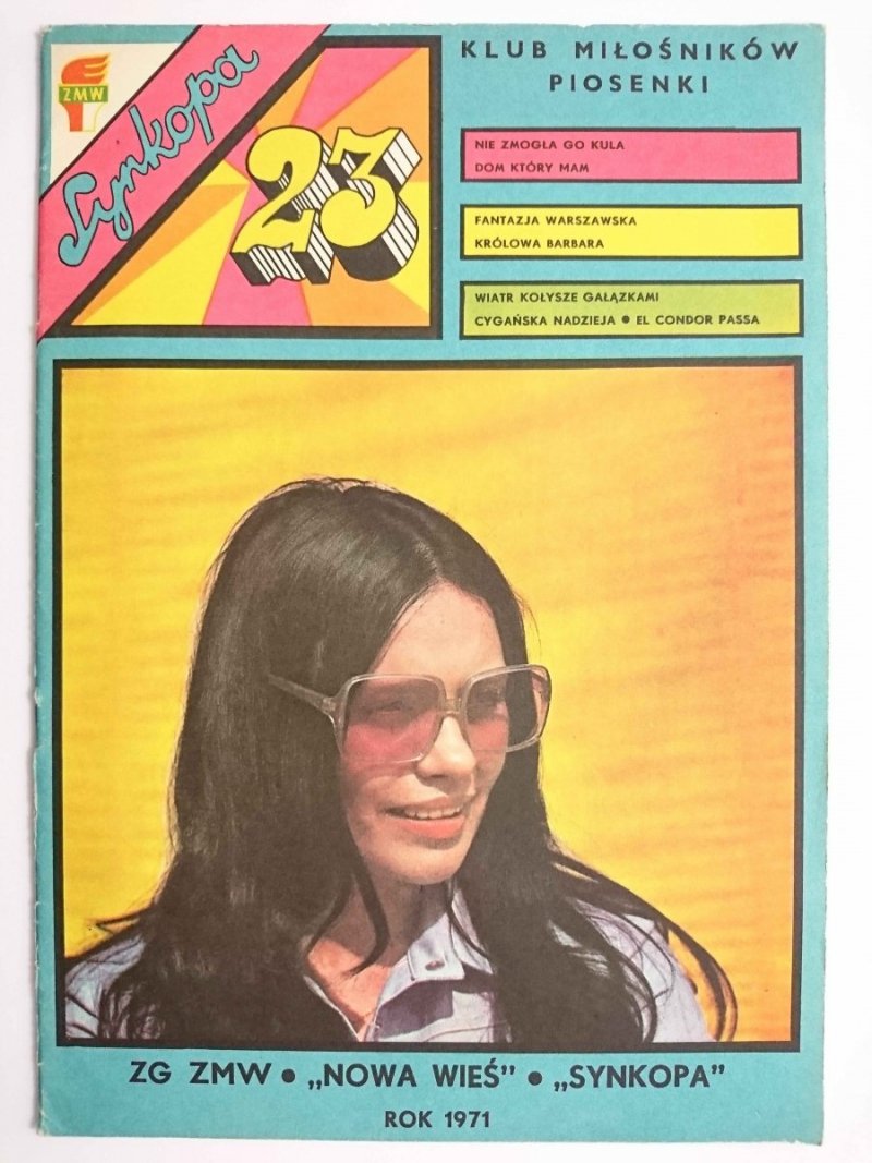KLUB MIŁOŚNIKÓW PIOSENKI SYNKOPA album 23 1971