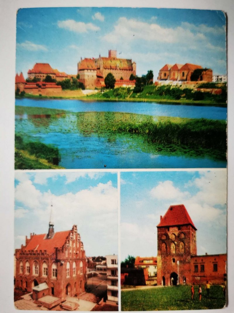 MALBORK. ZESPÓŁ ZAMKU POKRZYŻACKIEGO KOLAŻ 3 ZDJĘĆ