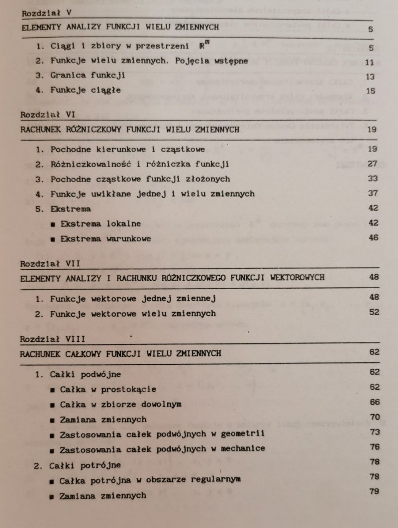 ZBIÓR ZADAŃ Z ANALIZY MATEMATYCZNEJ CZĘŚĆ I i II