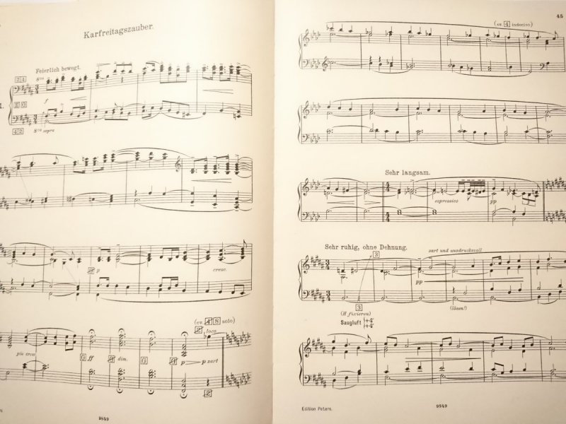 AUSERLESENE STUCKE AUS OPERN VON RICHARD WAGNER FUR HARMONIUM 