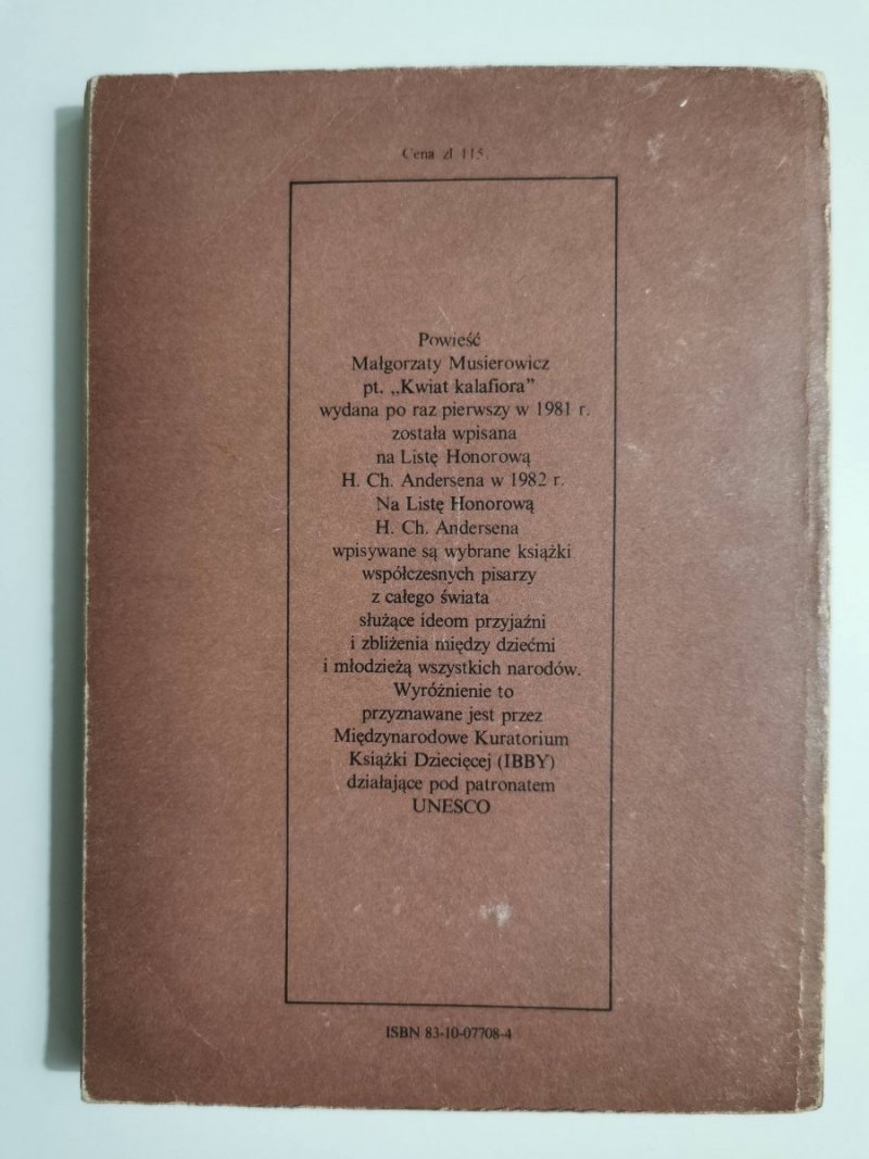 KWIAT KALAFIORA - Małgorzata Musierowicz 1985