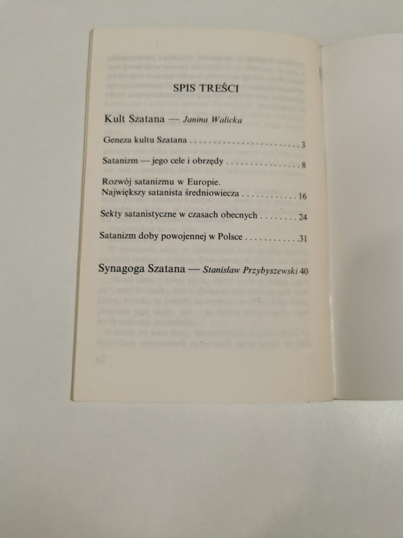 KULT SZATANA - Janina Walicka 1991