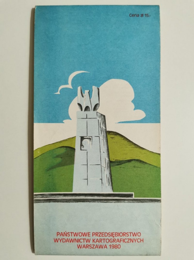 BIESZCZADY. MAPA TURYSTYCZNA 1: 75 000 1980