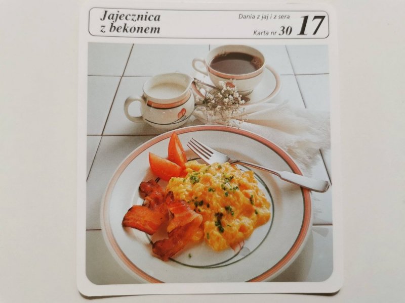 KARTA KULINARNA NR. 30 JAJECZNICA Z BEKONEM