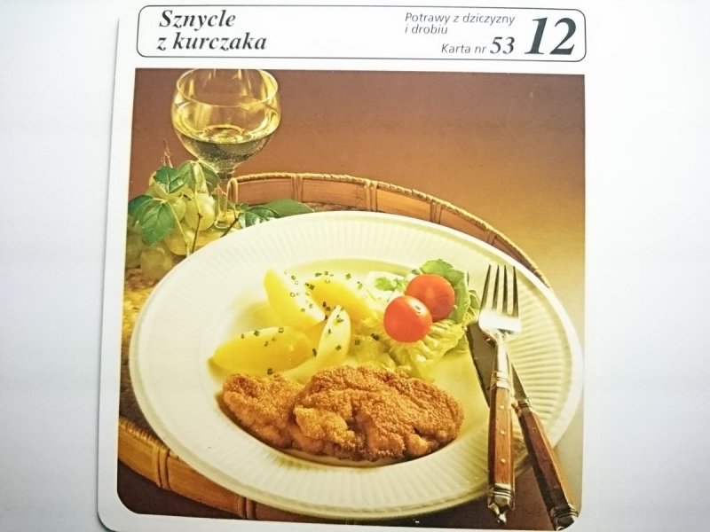 KARTA KULINARNA NR 53 SZNYCLE Z KURCZAKA
