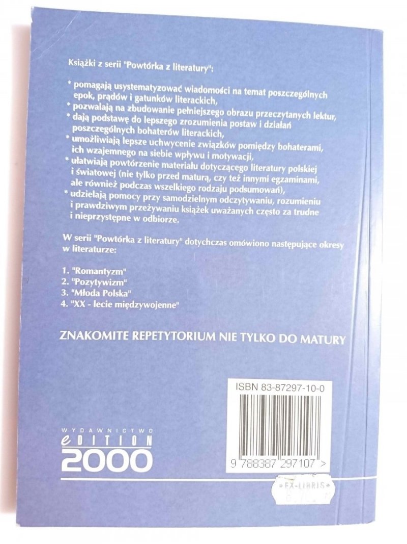 POZYTYWIZM POWTÓRKA Z LITERATURY - Małgorzata Drzał 1998