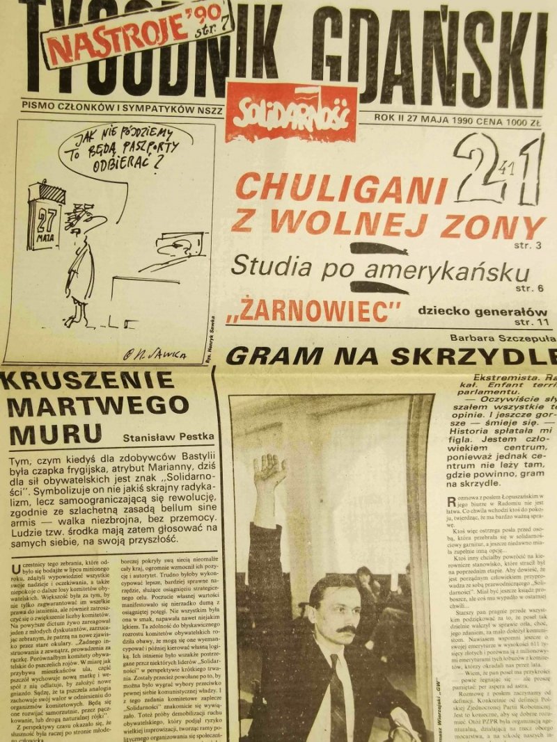 TYGODNIK GDAŃSKI ROK II 27 MAJA 1990