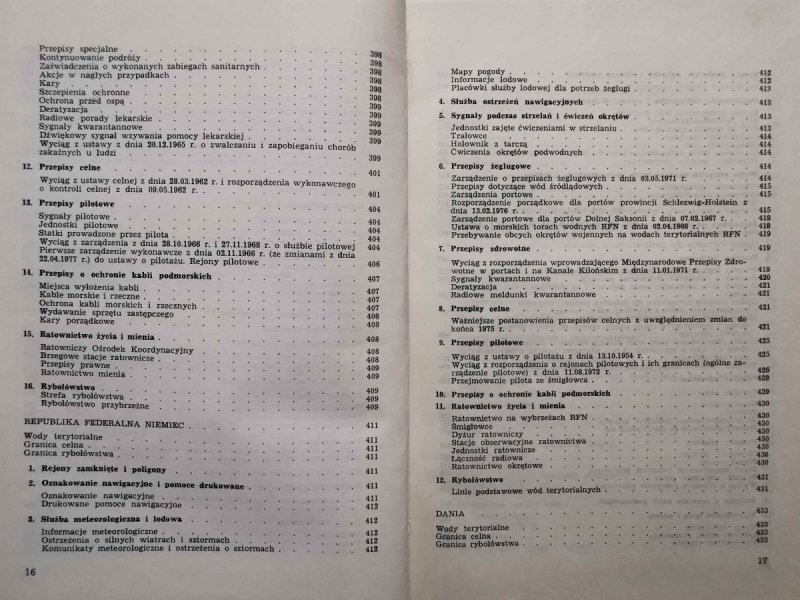 LOCJA BAŁTYKU ZBIÓR PRZEPISÓW 1979