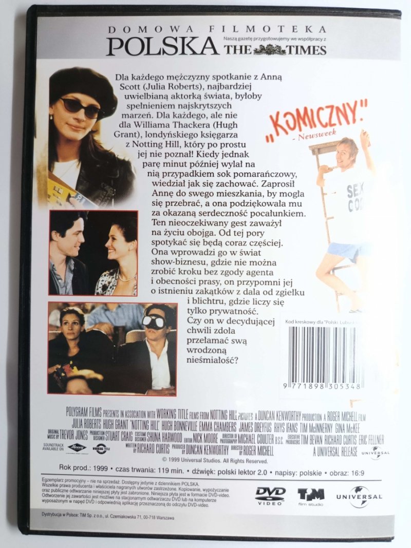 DVD. NOTTING HILL