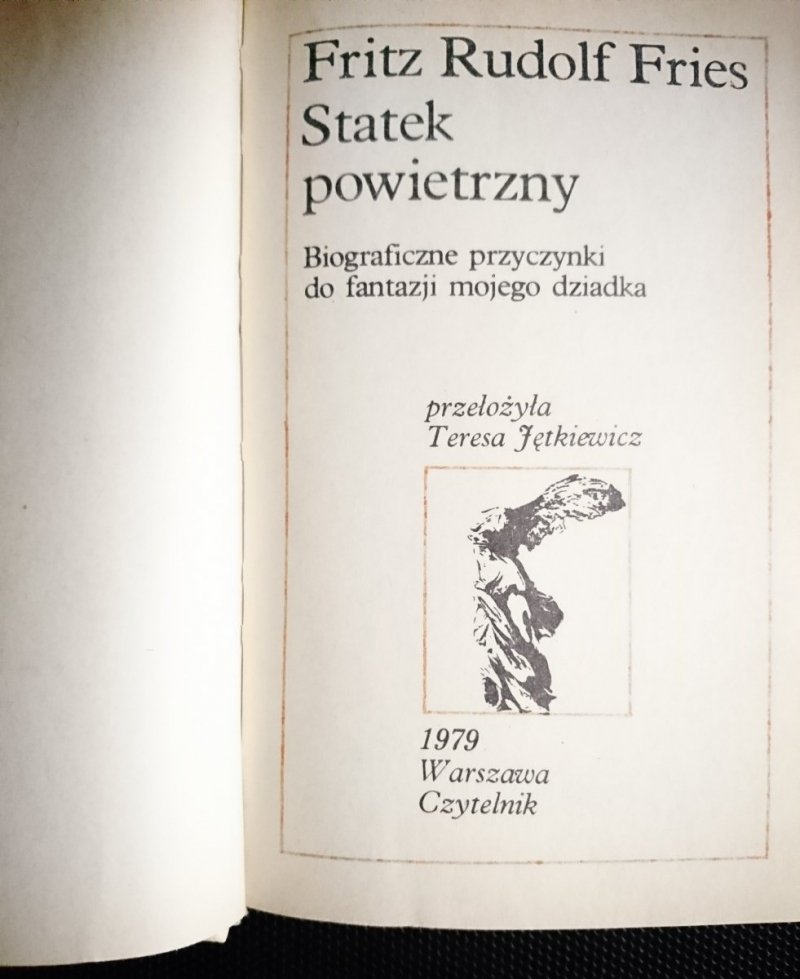 STATEK POWIETRZNY - Fritz Rudolf Fries 1979