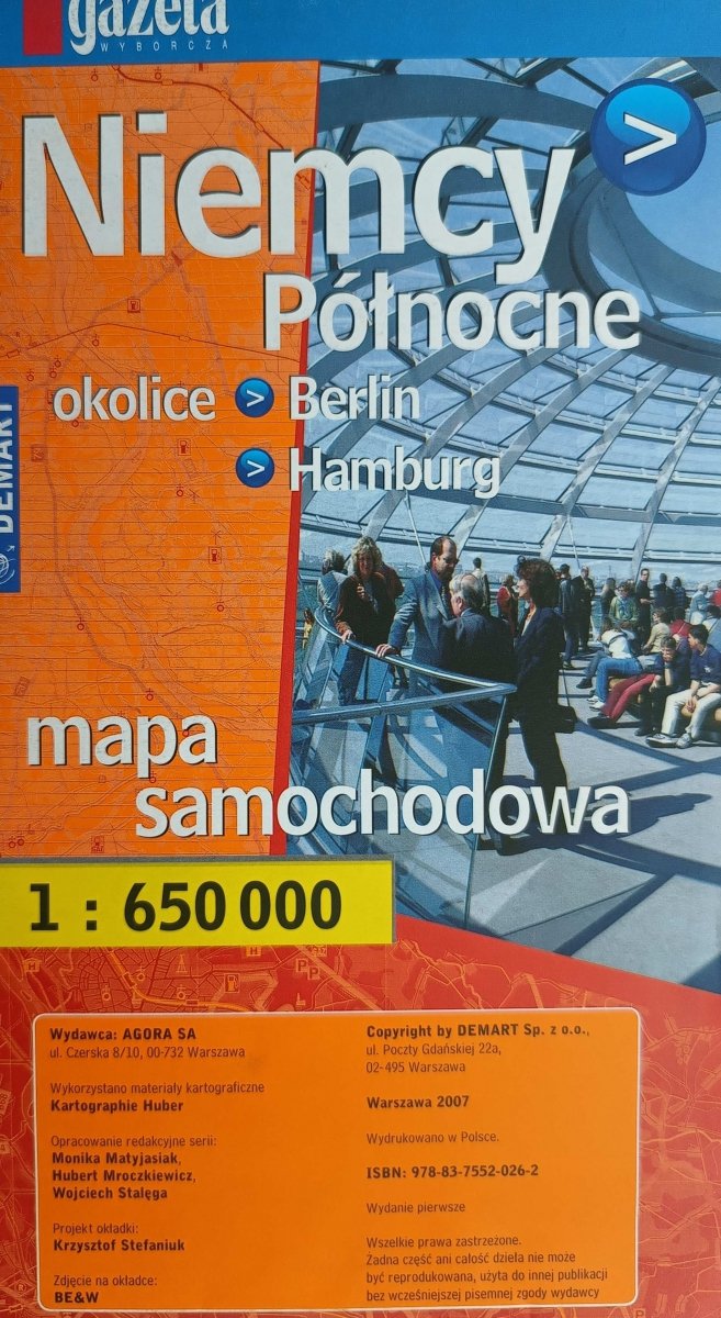 NIEMCY PÓŁNOCNE 1:650 000