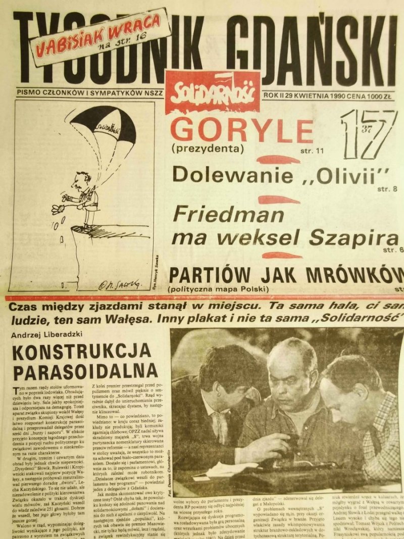 TYGODNIK GDAŃSKI ROK II 29 KWIETNIA 1990