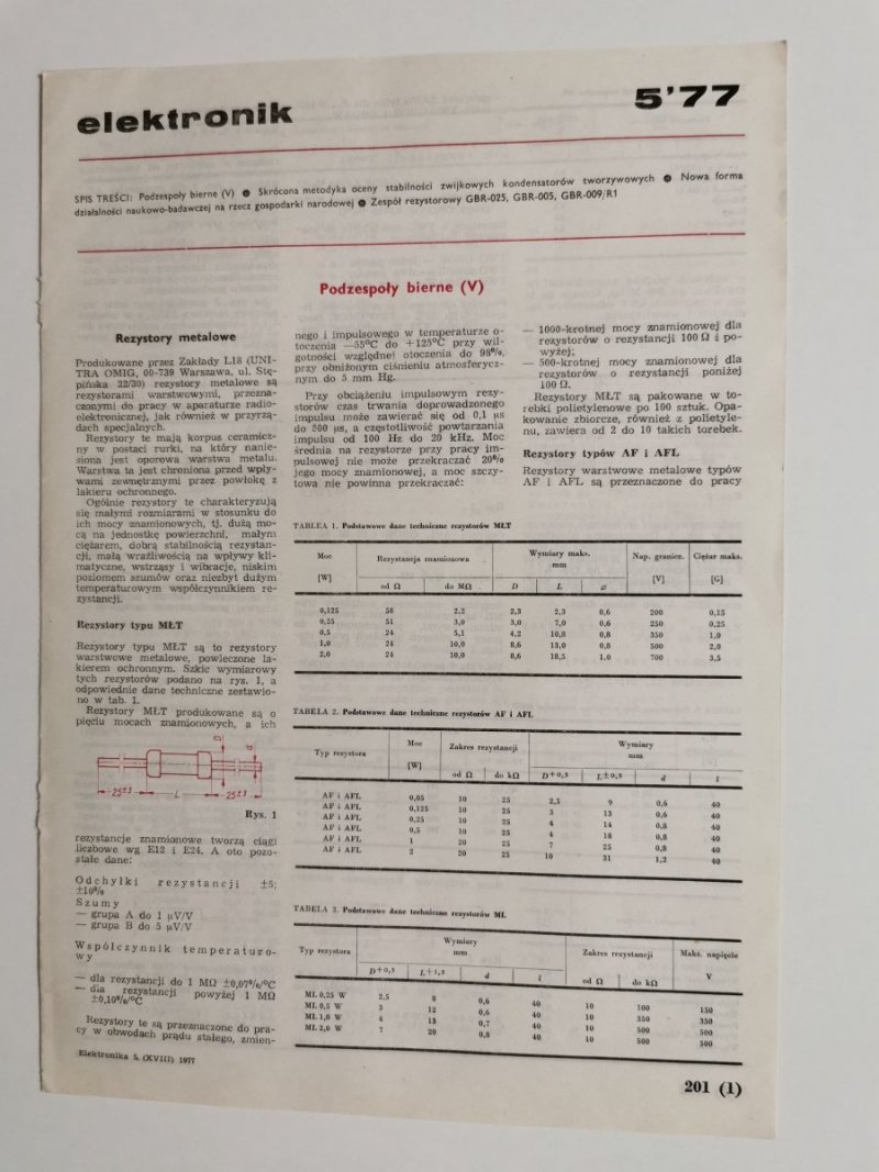 ELEKTRONIK NR 5'77