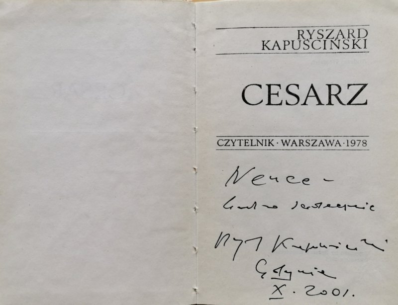 CESARZ - Ryszard Kapuściński 