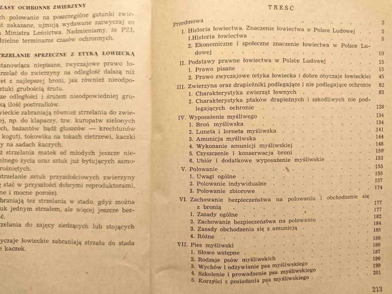 PODSTAWOWE WIADOMOŚCI ŁOWIECKIE – 1955
