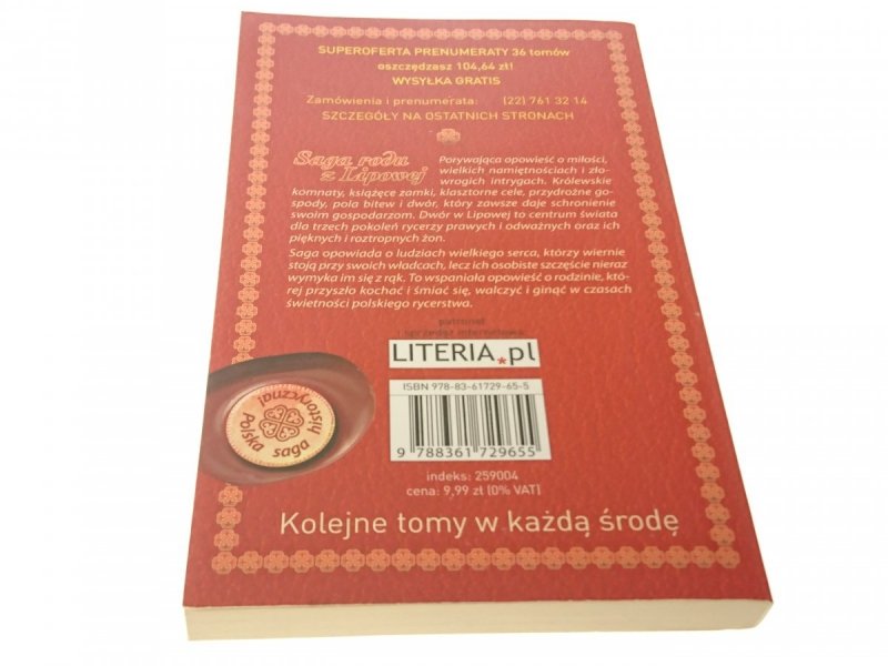 SAGA RODU Z LIPOWEJ TOM 24 CICHY ŚLUB 2010