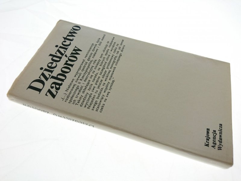 DZIEDZICTWO ZABORÓW. WYBÓR TEKSTÓW 1983