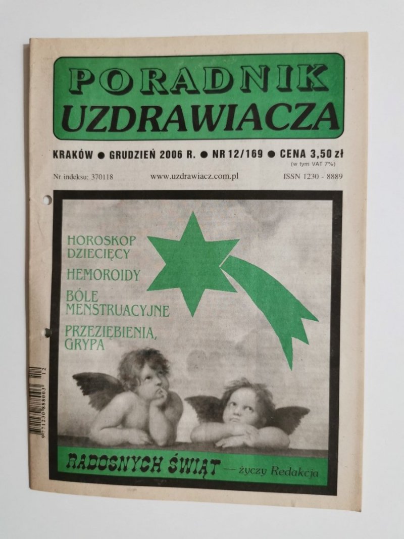 PORADNIK UZDRAWIACZA NR 12/169 GRUDZIEŃ 2006 r.