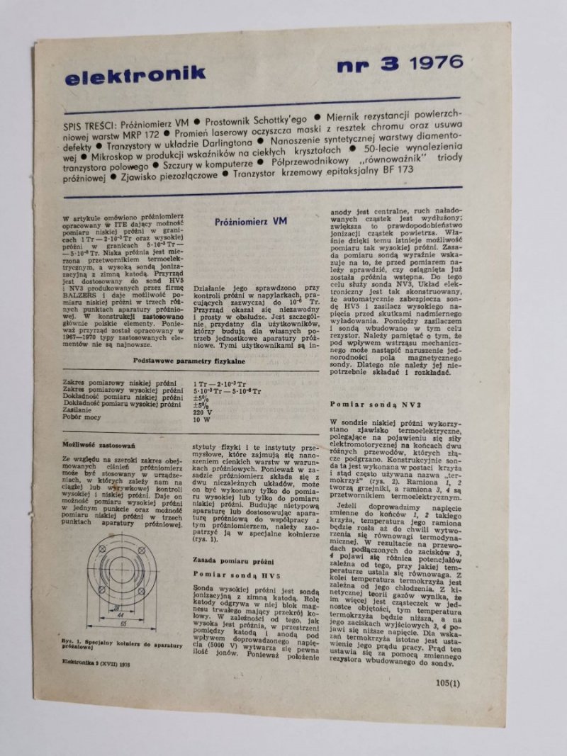 ELEKTRONIK NR 3 1976