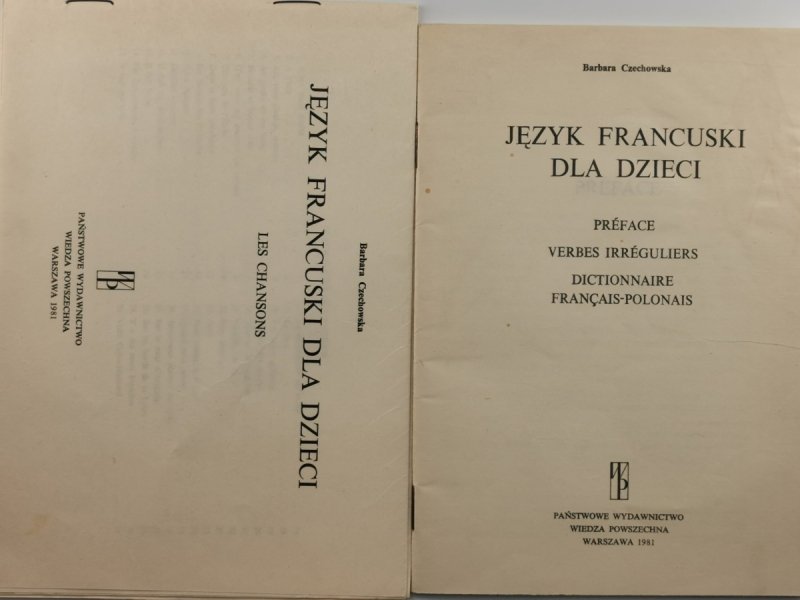 JĘZYK FRANCUSKI DLA DZIECI CZĘŚĆ 1-3 - Barbara Czechowska