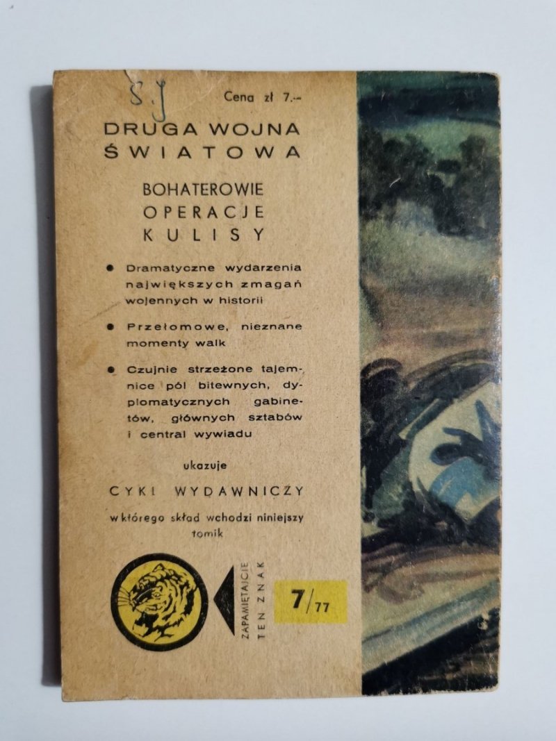 ŻÓŁTY TYGRYS: CIENIE NA TORZE - Jan Błażejczyk 1977