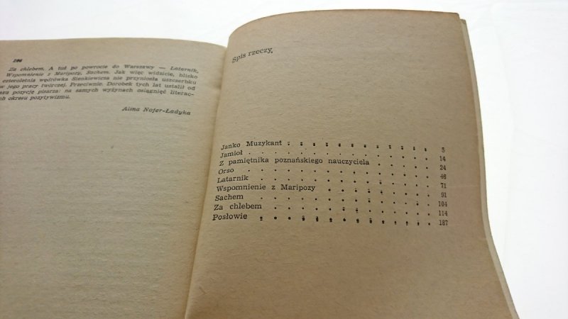 WYBÓR NOWEL - Henryk Sienkiewicz 1977