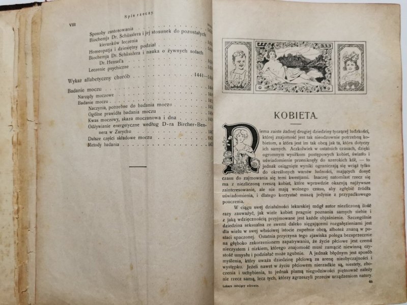 LEKARZ RATUJĄCY ZDROWIE  1930r. Tom II 