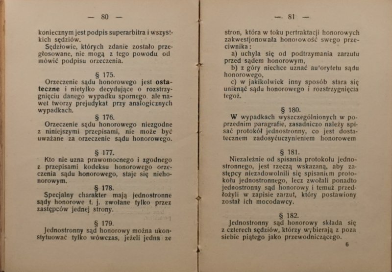 OGÓLNE ZASADY POSTĘPOWANIA HONOROWEGO - WŁ. Boziewicz