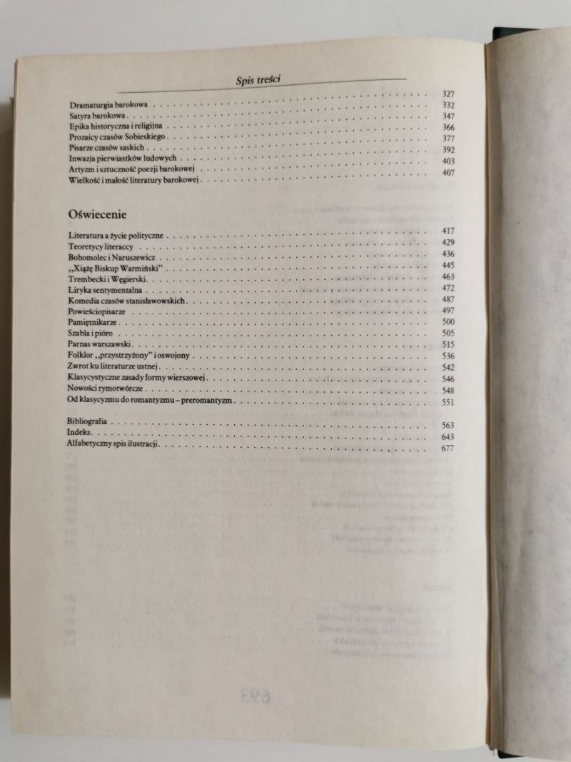 HISTORIA LITERATURY POLSKIEJ. ALEGORYZM-PREROMANTYZM - Julian Krzyżanowski 1986