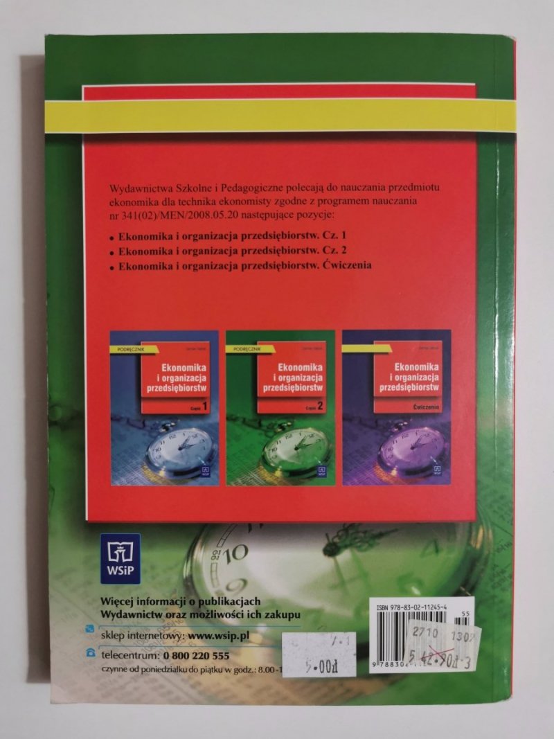 EKONOMIKA I ORGANIZACJA PRZEDIĘBIORSTW CZĘŚĆ 2 - Damian Dębski 2011