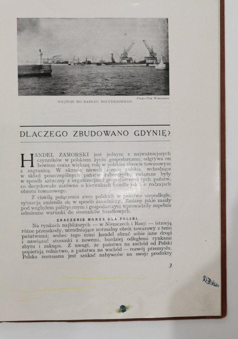 PORT GDYNIA 1931 BROSZURA